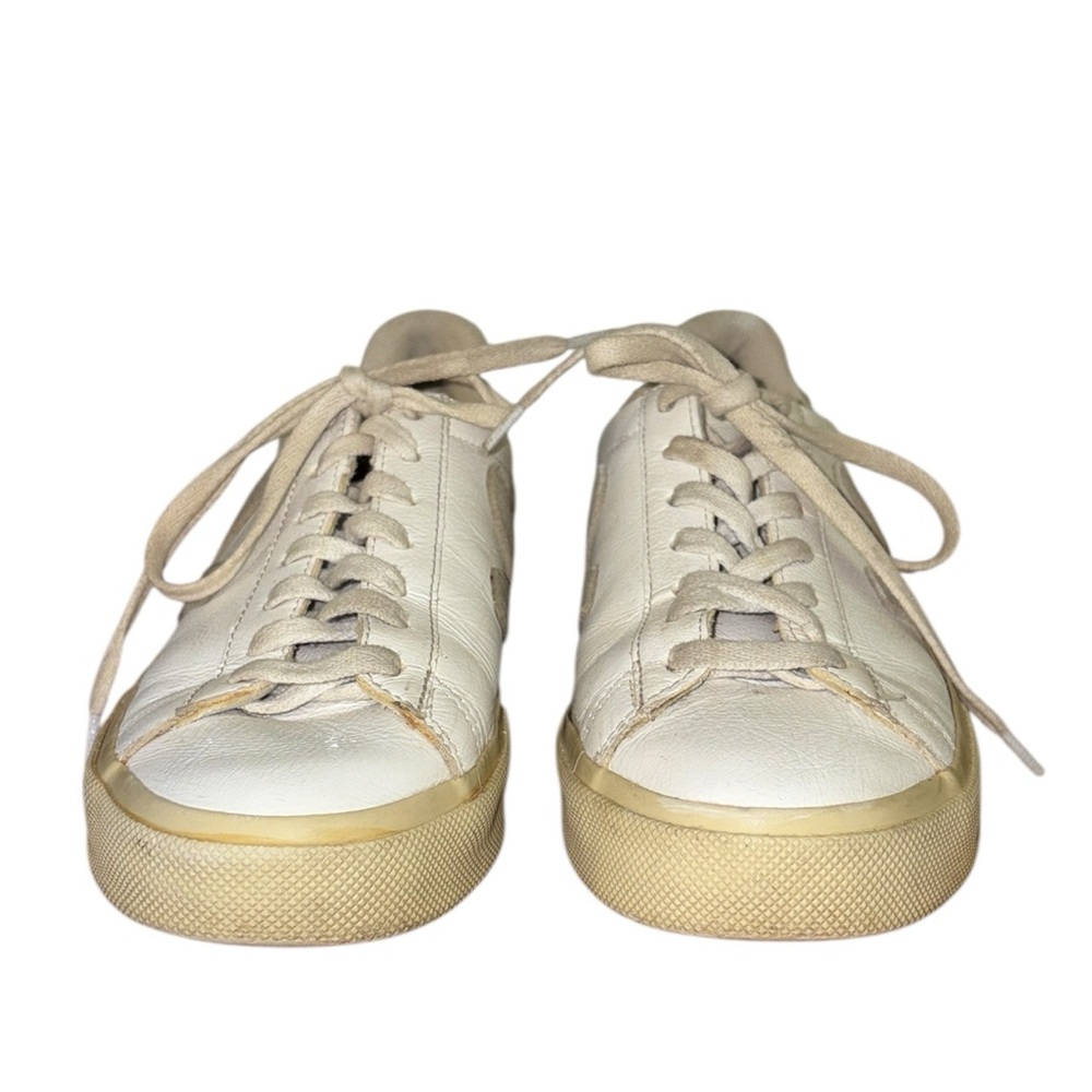 Veja Campo Sneakers in White Leather / Natural Suede - 8 - Picture 10 of 16